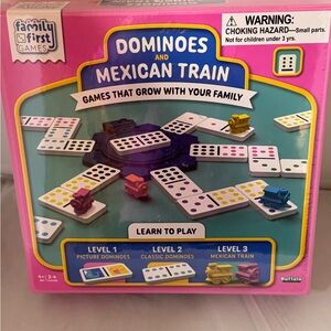 New In Box Dominoes & Mexican Train Board Game